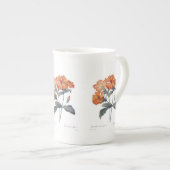 Orange Lychnis Redoute Porzellantasse (Vorderseite Rechts)