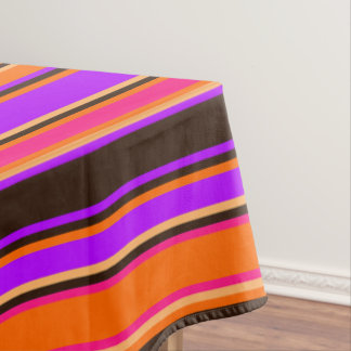 Orange, Magenta und Lila Tablette Tischdecke
