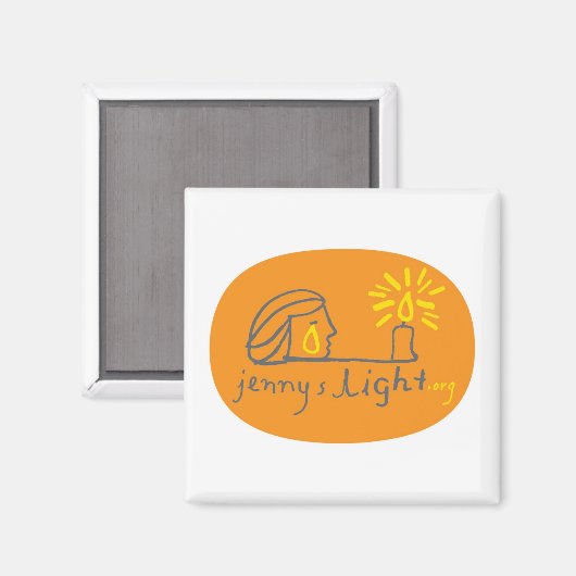 Orange Magnet (Vorderseite/Rückseite)