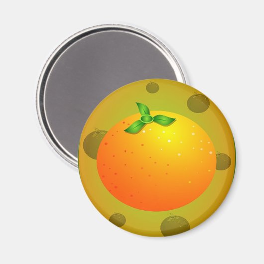 Orange Magnet (Vorderseite/Rückseite)