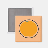 Orange Magnet (Vorderseite/Rückseite)