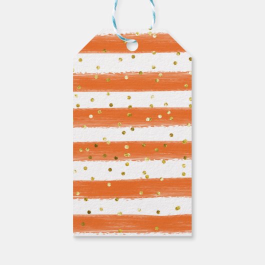 Orange main squeeze Brautparty Vielen Dank Geschenkanhänger (Rückseite)