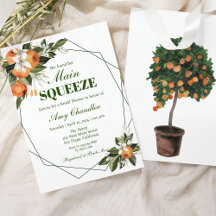 Orange Main Squeeze Bridal Dusche Einladung