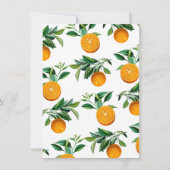 Orange Main Squeeze Bridal Dusche Einladung (Rückseite)