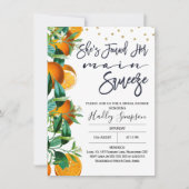 Orange Main Squeeze Bridal Dusche Einladung (Vorderseite)