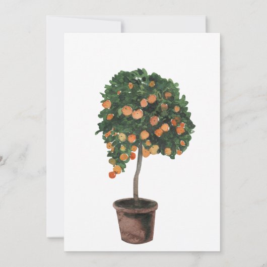 Orange Main Squeeze Bridal Shower Invitation Einladung (Rückseite)