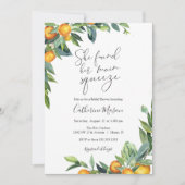 Orange Main Squeeze Dusche Einladung (Vorderseite)