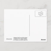 Orange Maine Coon Cat Post Card Postkarte (Rückseite)