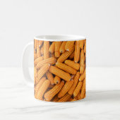 Orange Mais Cob: Ernte Landwirtschaft Hintergrund Kaffeetasse (Vorderseite Links)