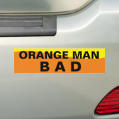 ORANGE MAN BAD AUTOAUFKLEBER (Auf Auto)