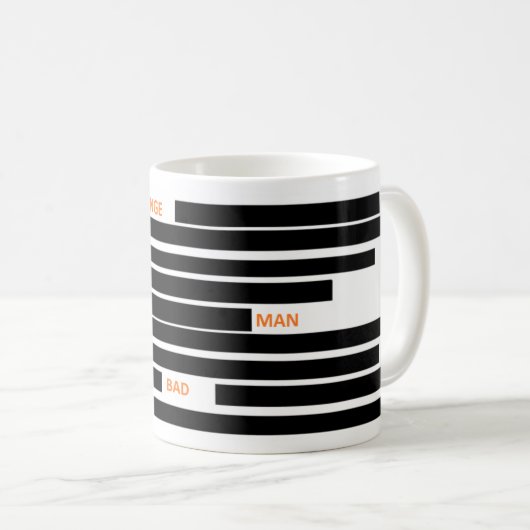 Orange Man Bad Redact Kaffeetasse (VorderseiteRechts)