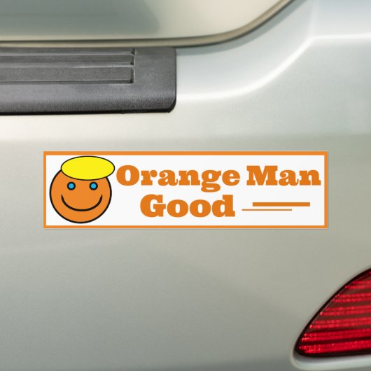 Orange Man GOOD Autoaufkleber (Auf Auto)