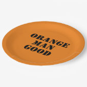 Orange Man Good President Donald Trump 45. Pappteller (Schrägansicht)