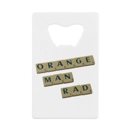 Orange Man Krass Geldbeutel Flaschenöffner (Vorderseite)