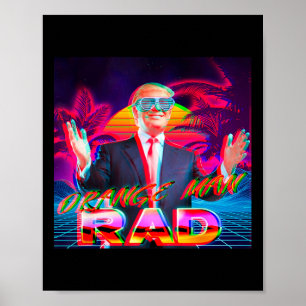 Orange Man Krass Trump 2024 Präsidentschaftskampag Poster