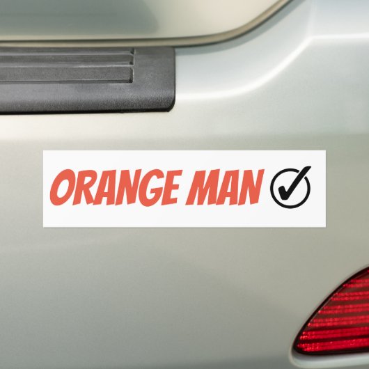Orange Man Trump Funny Election 2024 Autoaufkleber (Auf Auto)