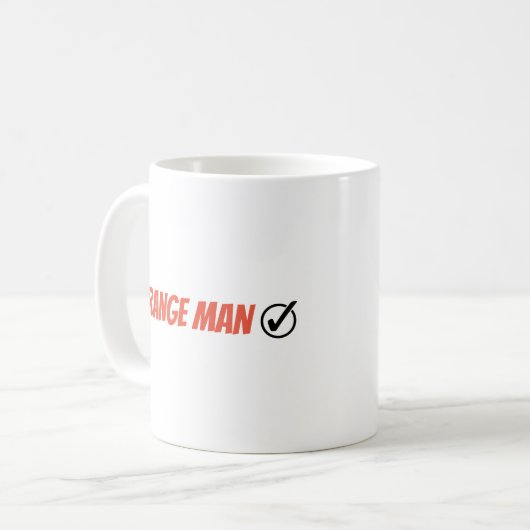 Orange Man Trump Funny Election 2024 Kaffeetasse (Vorderseite Links)