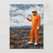 Orange Man Trump Postkarte (Vorderseite)