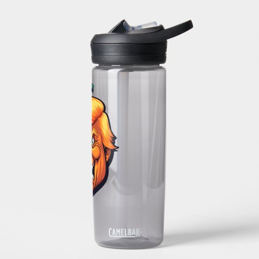 Orange Man Trump Pumpkin Head Trinkflasche (Links)