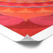 Orange Mandala Poster (Ecke)