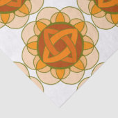 Orange Mandala Seidenpapier (Detail)