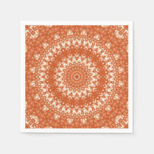 Orange Mandala. Serviette