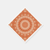 Orange Mandala. Serviette (Ecke)