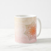 Orange Mandala Tasse (VorderseiteRechts)