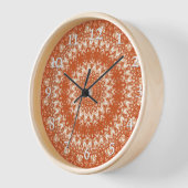 Orange Mandala. Uhr (Winkel)