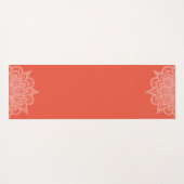 Orange Mandala Yoga Mat Yogamatte (Rückseite (Horizontal))