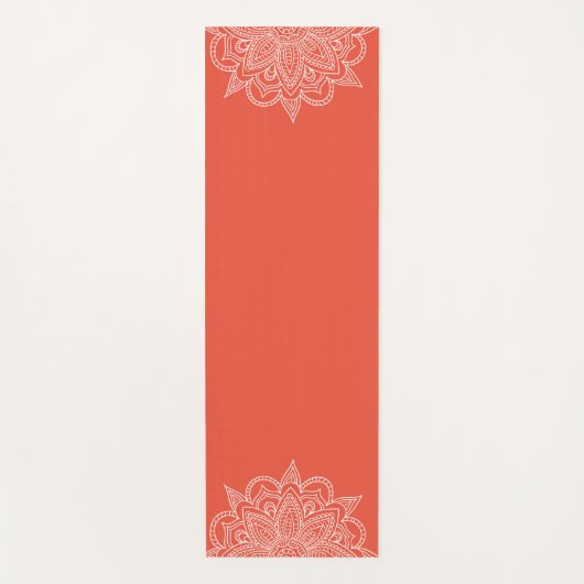 Orange Mandala Yoga Mat Yogamatte (Vorderseite)