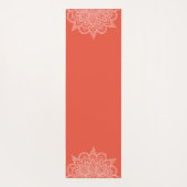 Orange Mandala Yoga Mat Yogamatte (Rückseite)