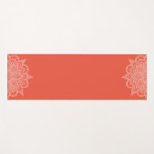 Orange Mandala Yoga Mat Yogamatte (Vorderseite (Horizontal))