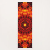 Orange Mandala Yogamatte (Rückseite)