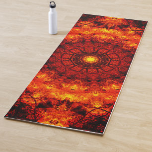 Orange Mandala Yogamatte