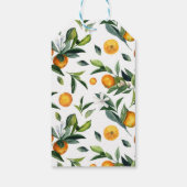 Orange Mandarine Girl Baby Duwer Lieblings-Geschen Geschenkanhänger (Rückseite)