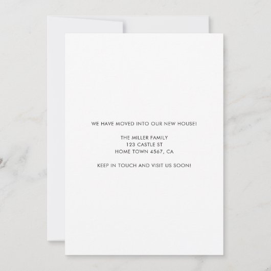 Orange Mandarine Script Zuhause Sweet Zuhause Movi Ankündigung (Rückseite)