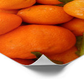 ORANGE-MANDARINEN-FOTOGRAFIE FRUIT-LEBENSMITTELWAL POSTER (Ecke)