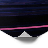 Orange Mandelbrot Swirl Poster (Ecke)