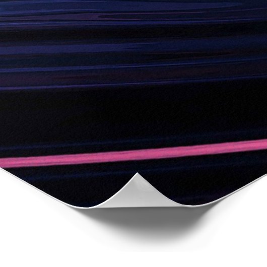 Orange Mandelbrot Swirl Poster (Ecke)