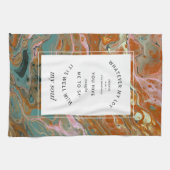Orange Marble Christlich Hymne Küche Handtuch (Horizontal)