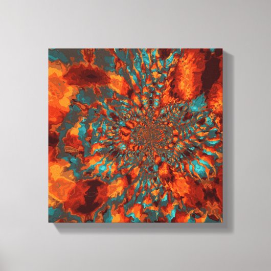 Orange Marble Leinwanddruck (Vorderseite)