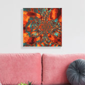 Orange Marble Leinwanddruck (Insitu (Wohnzimmer))