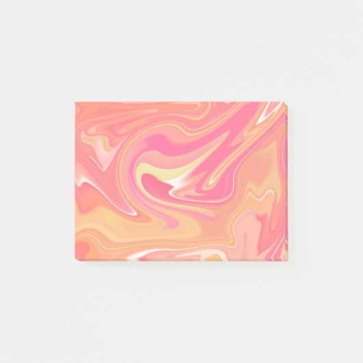 Orange Marble Post-its Post-it Klebezettel (Vorderseite)