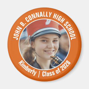 Orange Marching Band Foto High School Spirit Magnet