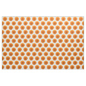 Orange Marigold Blume auf weißem Stoff (Yard (91,4 cm))