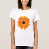 Orange Marigold Blume Graphic T Shirt. T-Shirt (Vorderseite)