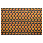 Orange Marigold Blume im schwarzen Hintergrund Stoff (Yard (91,4 cm))