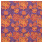 Orange Marigold Blume Pattern Stoff (Muster)