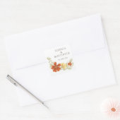 Orange & Marigold Bold Floral Sticker (Umschlag)